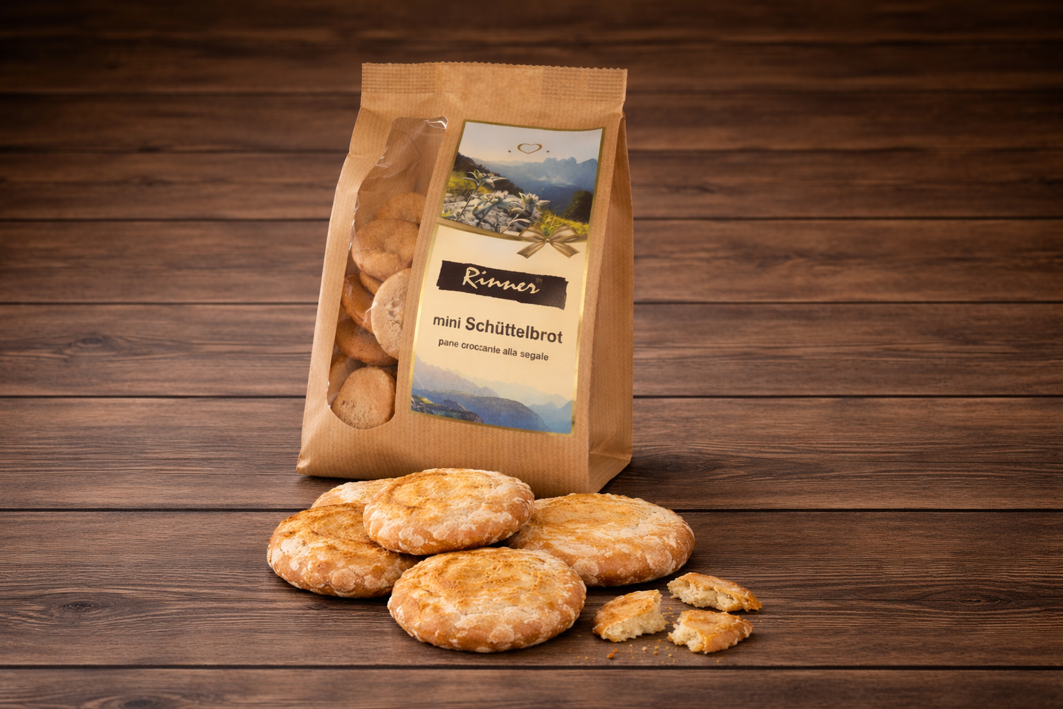 Schüttelbrot Rinner 125g | Crisp rye bread Rinner 125g