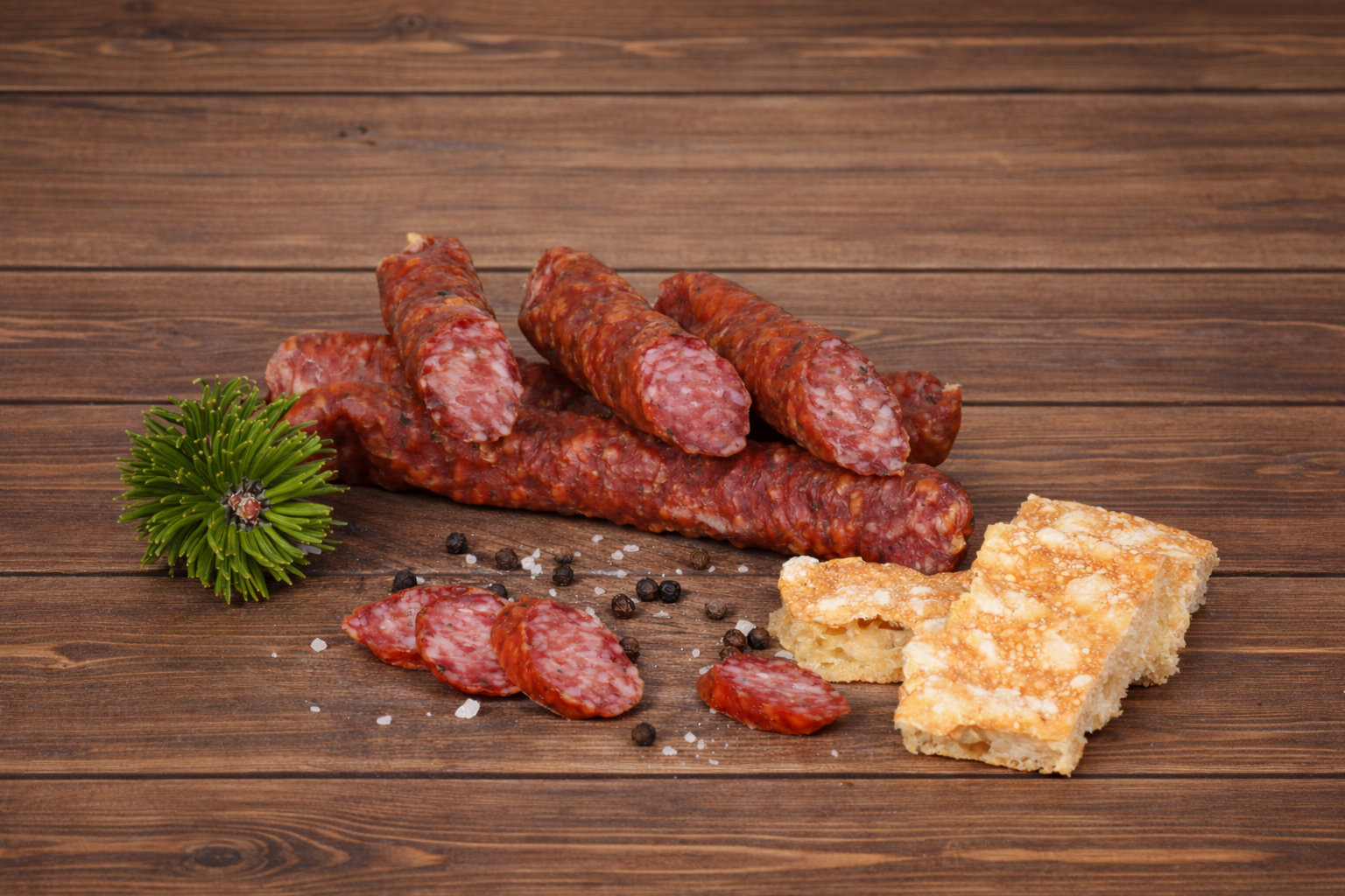 Kaminwurzen mit Hirsch 3 Stück 180g