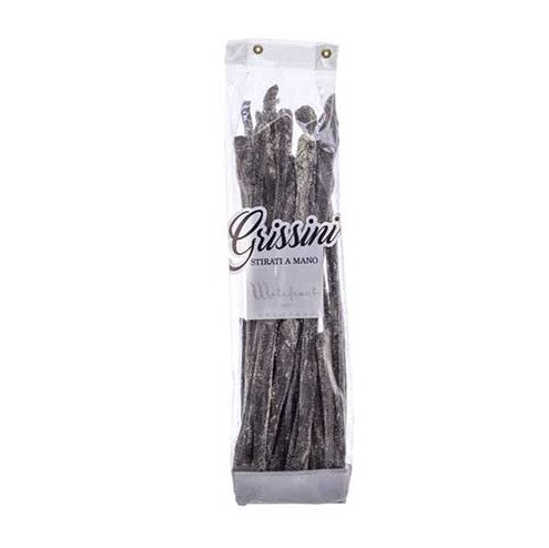 Schwarze Handgezogene Grissini 250g | Hand-Stretched Black Breadsticks 250g