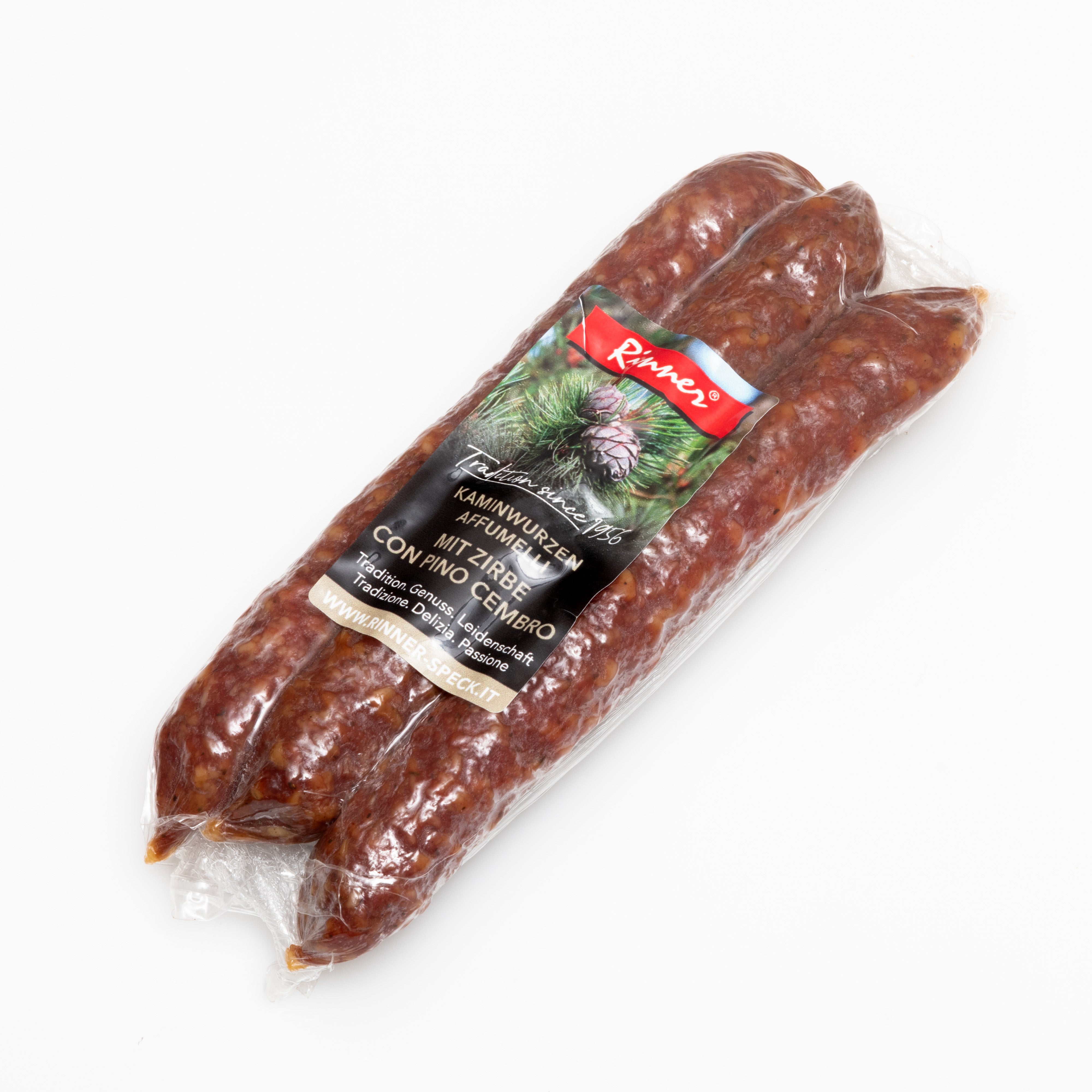 Kaminwurzen mit Zirm 3 Stück 180g