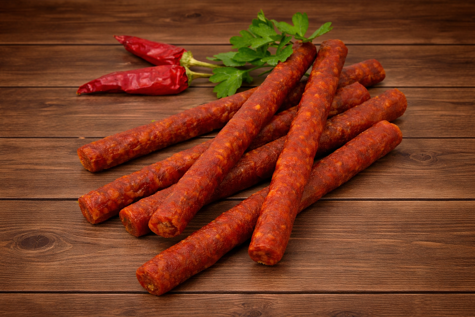 Salami Sticks pikant 6 Stück 120g | Spicy salami sticks 6pcs 120g