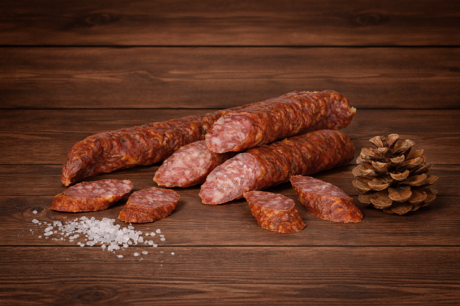 Kaminwurzen mit Zirm 3 Stück 180g